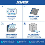Aerostar Air Filter 16x25x1 MERV 11 AC Filter, HVAC, Furnace Filter, – 6 Pack