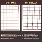 BRIOUT Cooling Rack for Baking - Rose Gold / 16"x10"-1PC view 3
