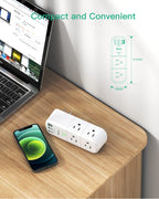 Outlet Extender with Rotating Plug - White view 4