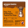 Amazon Basics Preventative Flea, Tick & Mosquito Topical Treatment for Large Dogs (21-55