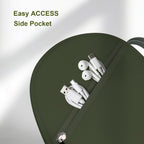 Headphone Case Compatible with JBL/Beats/Sony/BERIBES/SoundCore/TOZO/KVIDIO/JLab/Bose, Ultra-Thin Headphone Bag Travel Carrying Universal - Dark Green view 7