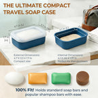 AIMAIAIMAI Travel Soap Case, Compact Silicone Travel Soap