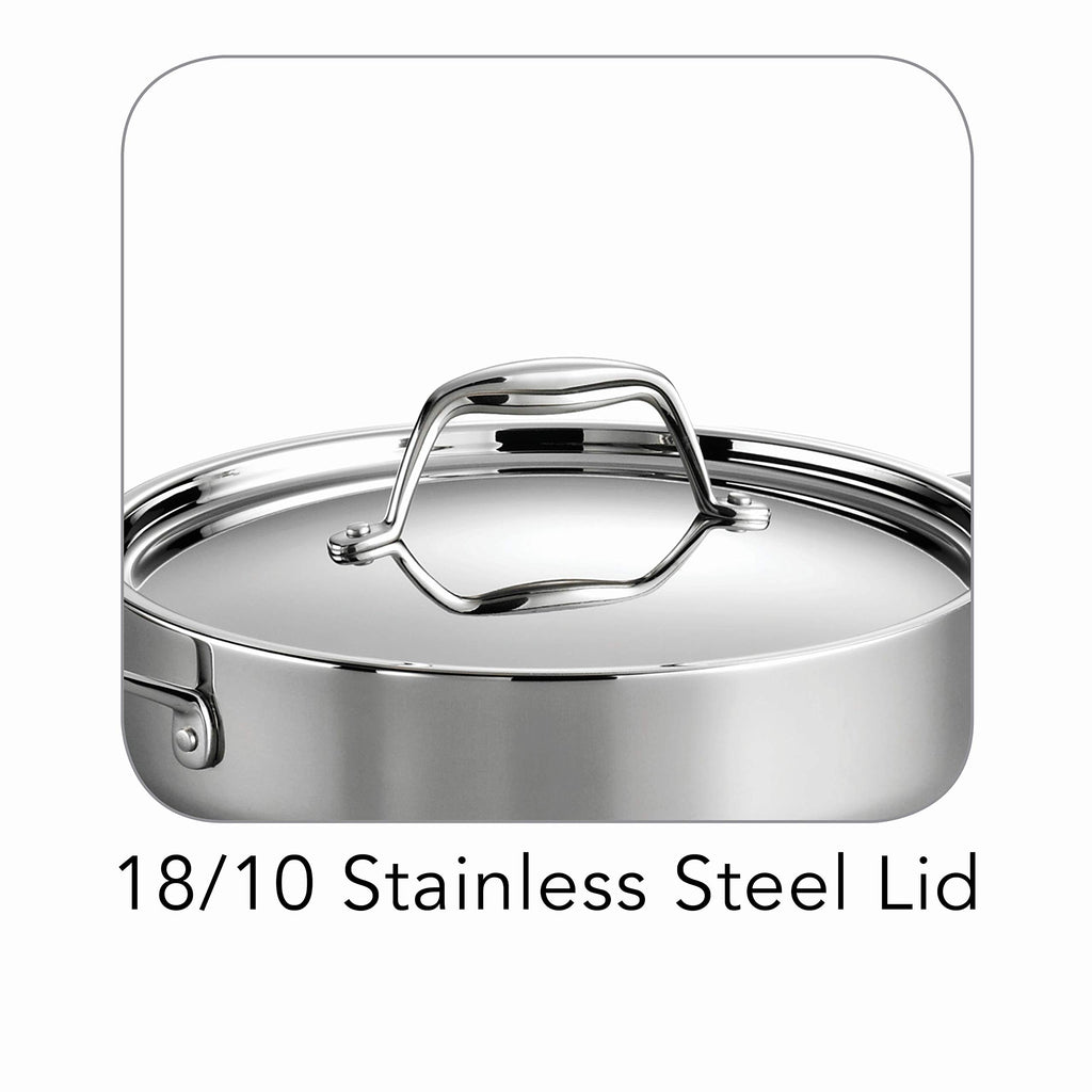 Tramontina Signature Tri-Ply Clad Stainless Steel 6-Quart Braiser Pan (80116/067DS)