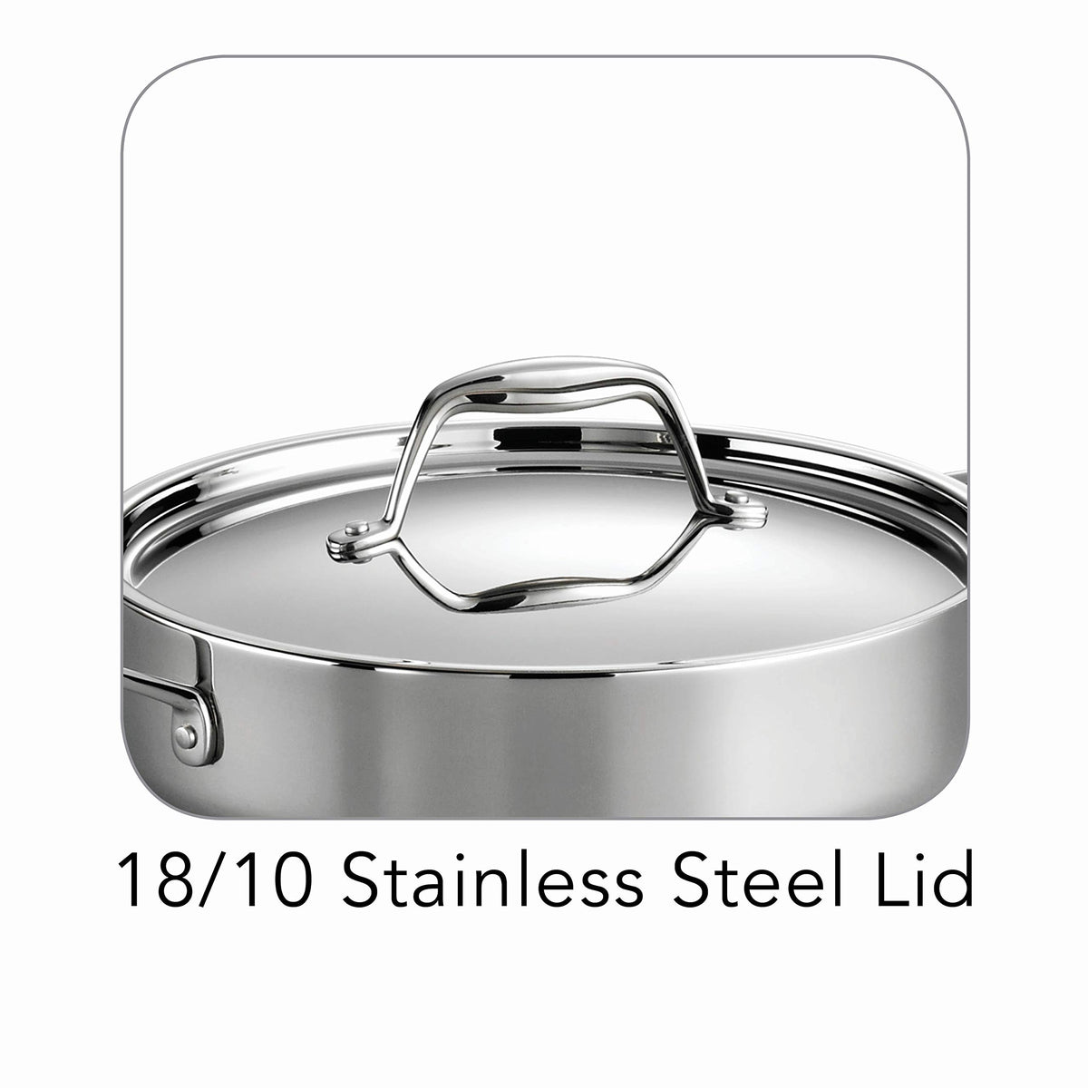 Tramontina Signature Tri-Ply Clad Stainless Steel 6-Quart Braiser Pan (80116/067DS)