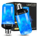 Hompavo 【Upgraded Flame Light Bulbs for Home Decor with Upside Down Effect (HPFLAB-US-FT) (Pack of 2)