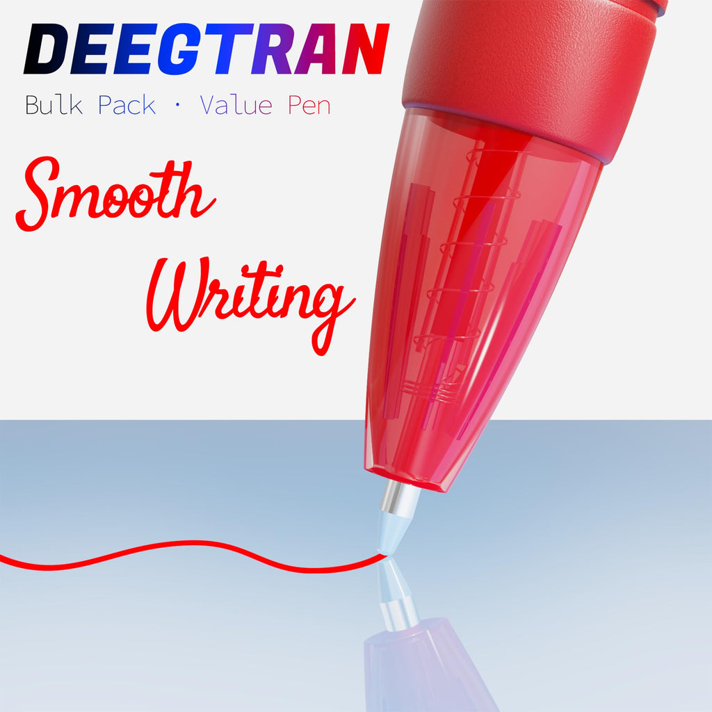 deegtran Ballpoint Pens 30 Pack - Red view 2