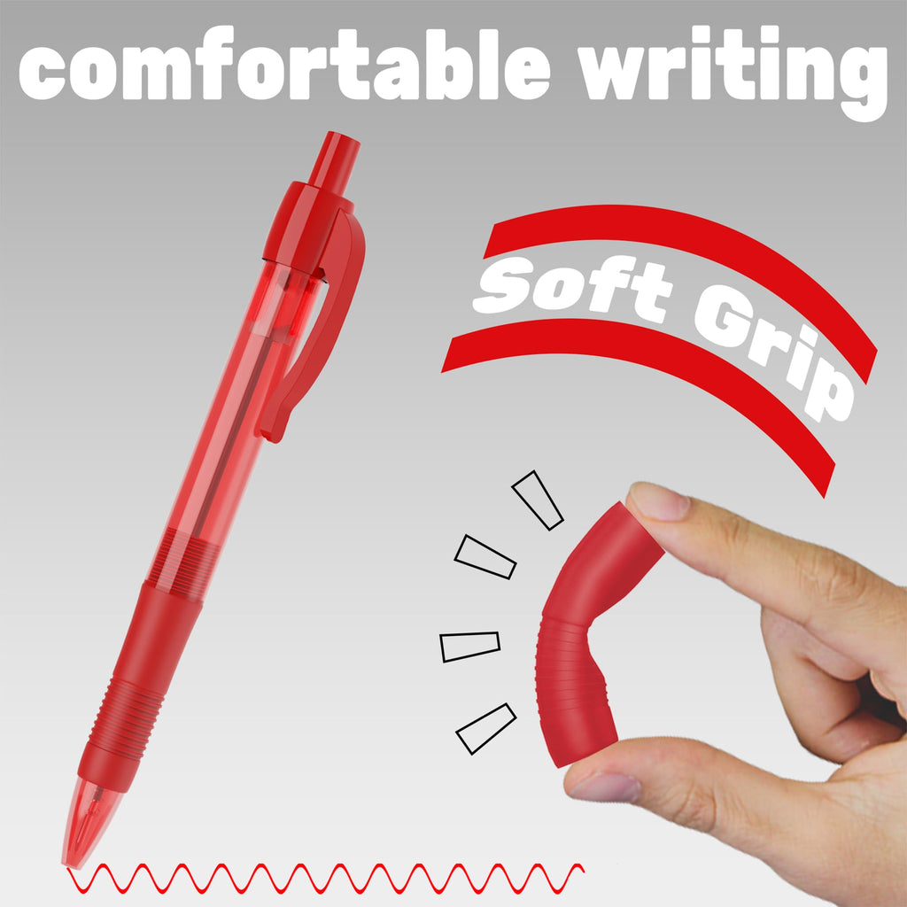 deegtran Ballpoint Pens 30 Pack - Red view 3