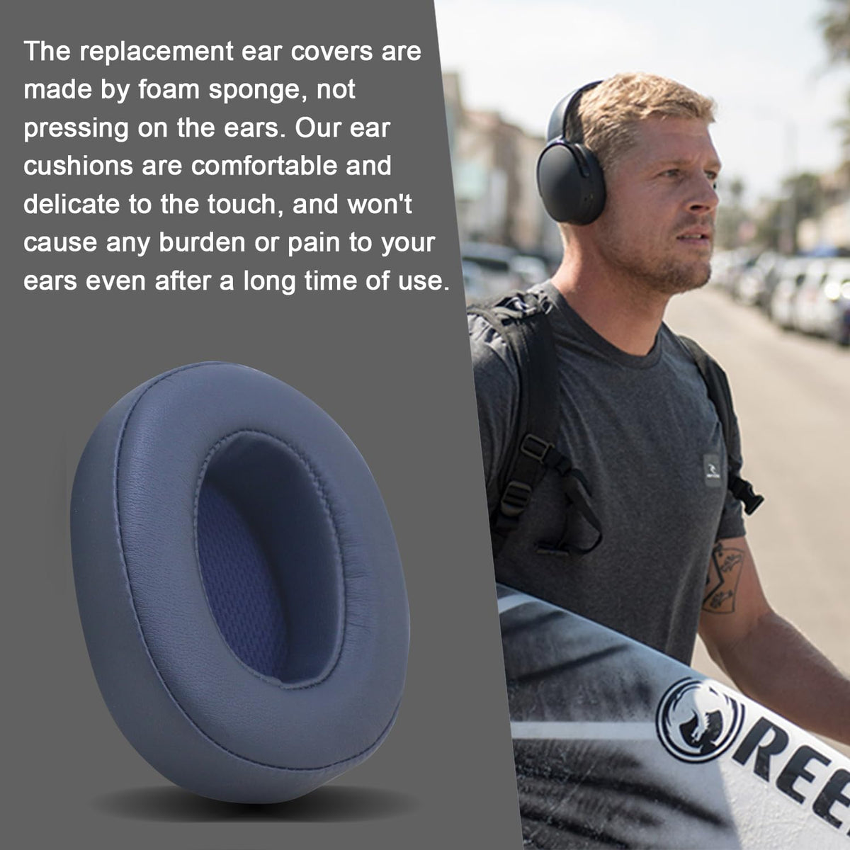 Replacement Ear Pads for Skullcandy Crusher Wireless/Evo/ANC Hesh 3/EVO/ANC - dark blue view 5