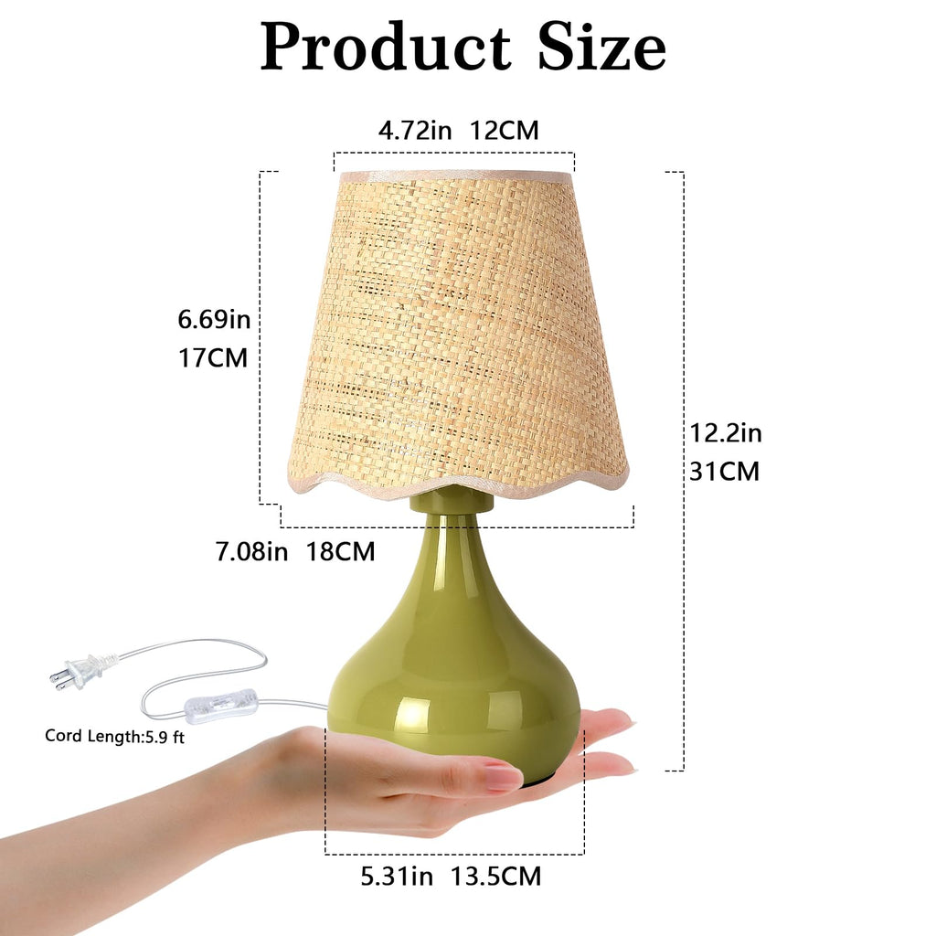 Ziqqeelam Table Lmap - Green / On/Off Switch view 1
