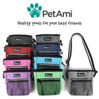 PetAmi Hands Free Dog Treat Pouch for Training and Walking - Black Stripes view 6