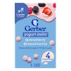 Gerber Stage 3 Baby Food, Strawberry and Mixed Berries Melts, 1 oz. Pouch (Pack of 4)