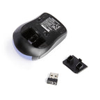 Amazon Basics 2.4 Ghz Wireless Optical Computer Mouse with USB Nano Receiver - Blue view 3