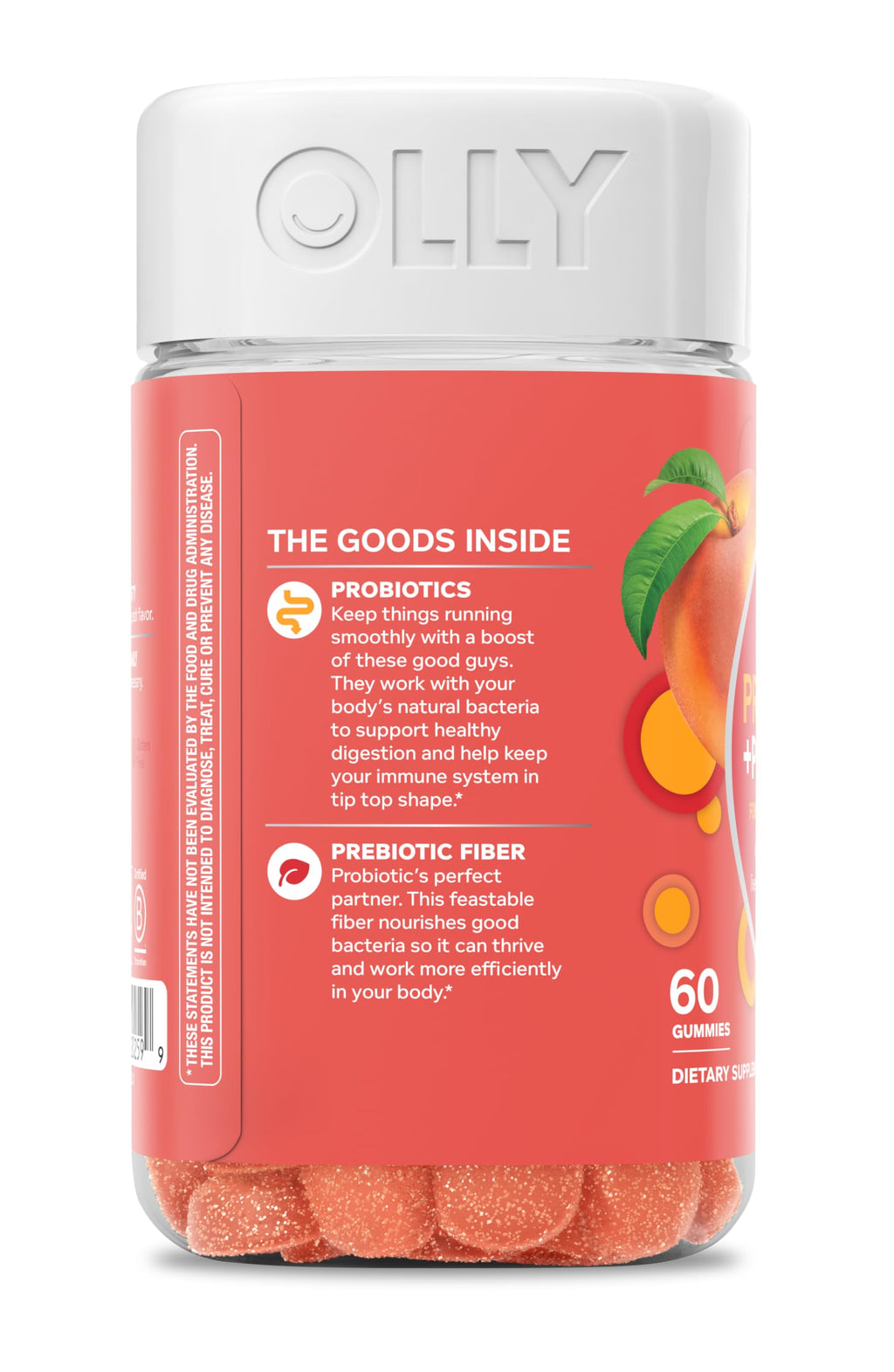 OLLY Probiotic + Prebiotic Gummy - 60 Count (Pack of 1) view 9