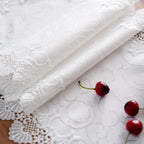 Artbloss White Lace Jacquard Table Runner - view 6