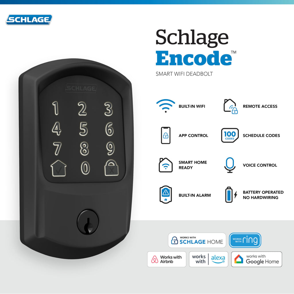 Schlage Encode Smart WiFi Deadbolt Lock