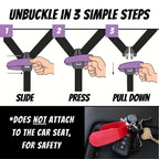 UnbuckleMe Car Seat Buckle Release Tool - Purple view 4