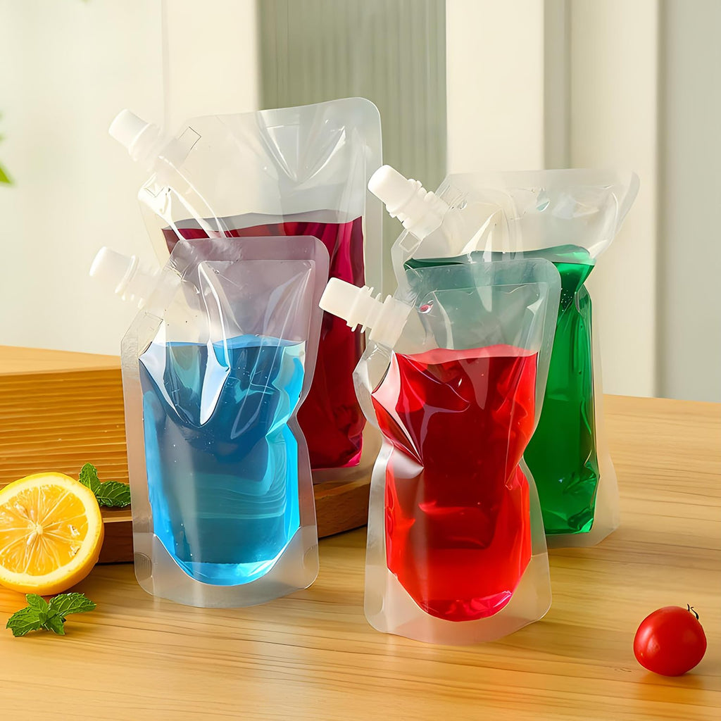 OHMAXHO Reusable Plastic Drink Pouches for Adults - view 17