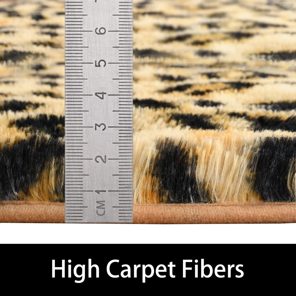 Amearea Leopard Area Rug - Khaki / 2' X 6' (Runner) view 8