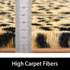 Amearea Leopard Area Rug - Khaki / 2' X 6' (Runner) view 8