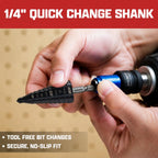 NEIKO 10624B Step Drill Bit, 9 Steps 1/2" to 1" Straight M35 Cobalt, AlTiSiN Coated, 1/4" (additional view 3)