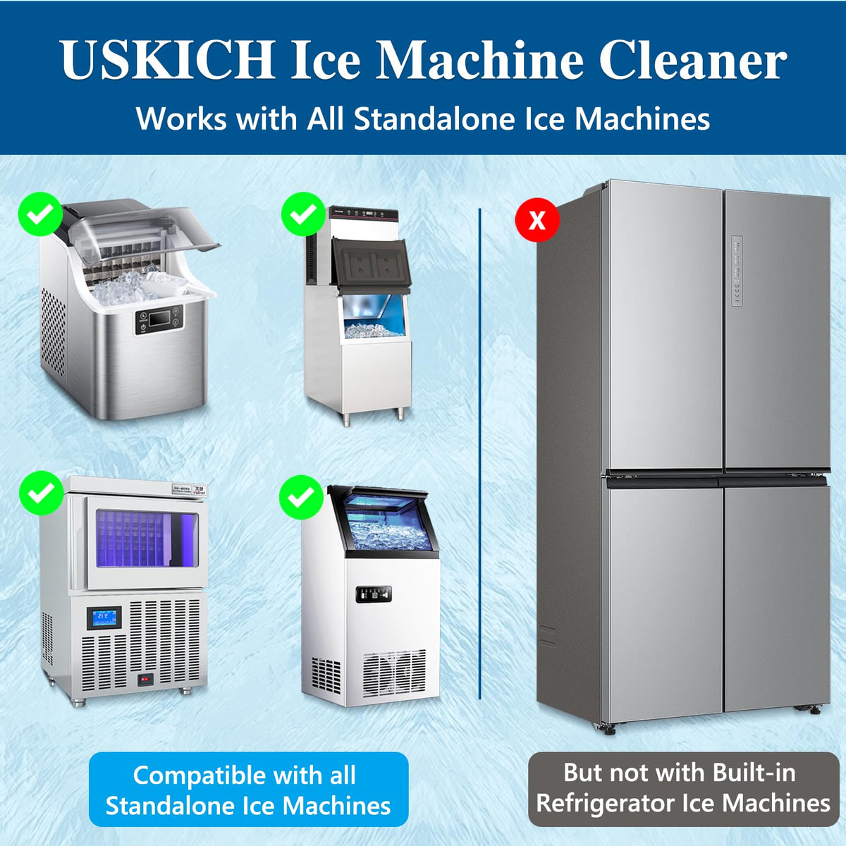 USKICH Ice Machine Cleaner Descaler Tablets-36Pack Ice Maker Cleaner (0001) (Pack of 36)