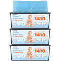 Bags Diaper Pail Refills Bags Compatible with Genie Easy Roll Signature & Platinum Diaper Pails | 7-Layer OdorLock Technology | Up to 10 Months - X30-3P