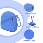 Headphone Case Compatible with JBL/Beats/Sony/BERIBES/SoundCore/TOZO/KVIDIO/JLab/Bose, Ultra-Thin Headphone Bag Travel Carrying Universal - Blue view 1
