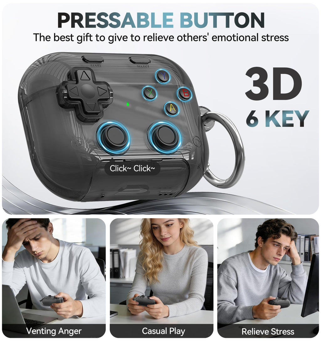 Polislime for AirPods Pro 3 Case Cover 2025 with Safety Lock-Clear Black (additional view 6)