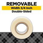 Scotch Removable Fabric Tape, 3/4 in x 180
