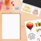 NefLaca 4000 Full Sheets Sticker Paper for Laser & Ink Jet Printers, 8.5" x 11" Full Sheet Address Shipping Label, 4000