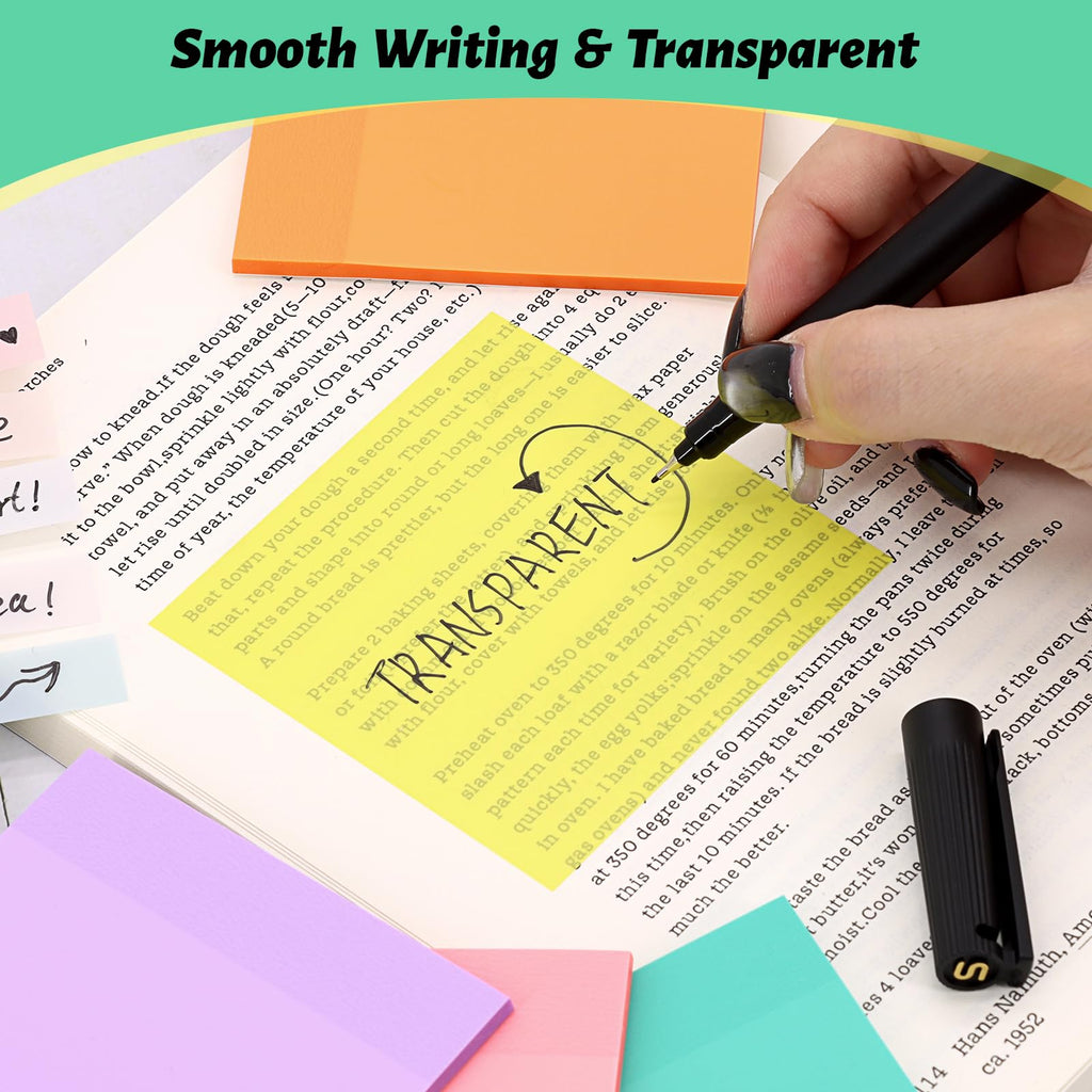 800 Sheets Transparent Sticky Notes
