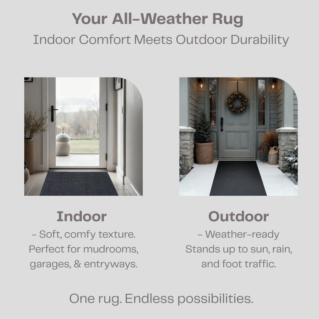 iCustomRug Ribbed Hallway Runner Rug, 3' x