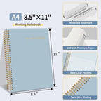 SUNEE Half Meeting Half Note - Professional Notebook for Work