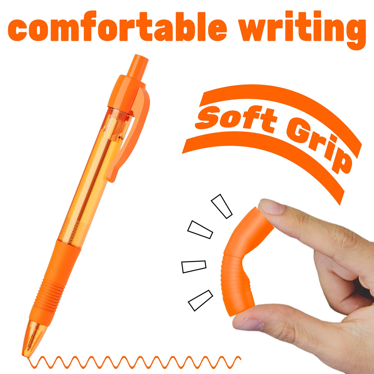deegtran Ballpoint Pens 30 Pack - Orange view 3