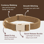 YUDOTE Corduroy Dog Collar and Leash Set - view 27