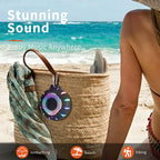 HEYSONG Waterproof Shower Bluetooth Speaker - Black view 5