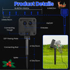 Moettany Solar String Lights Outdoor Waterproof - Blue view 4