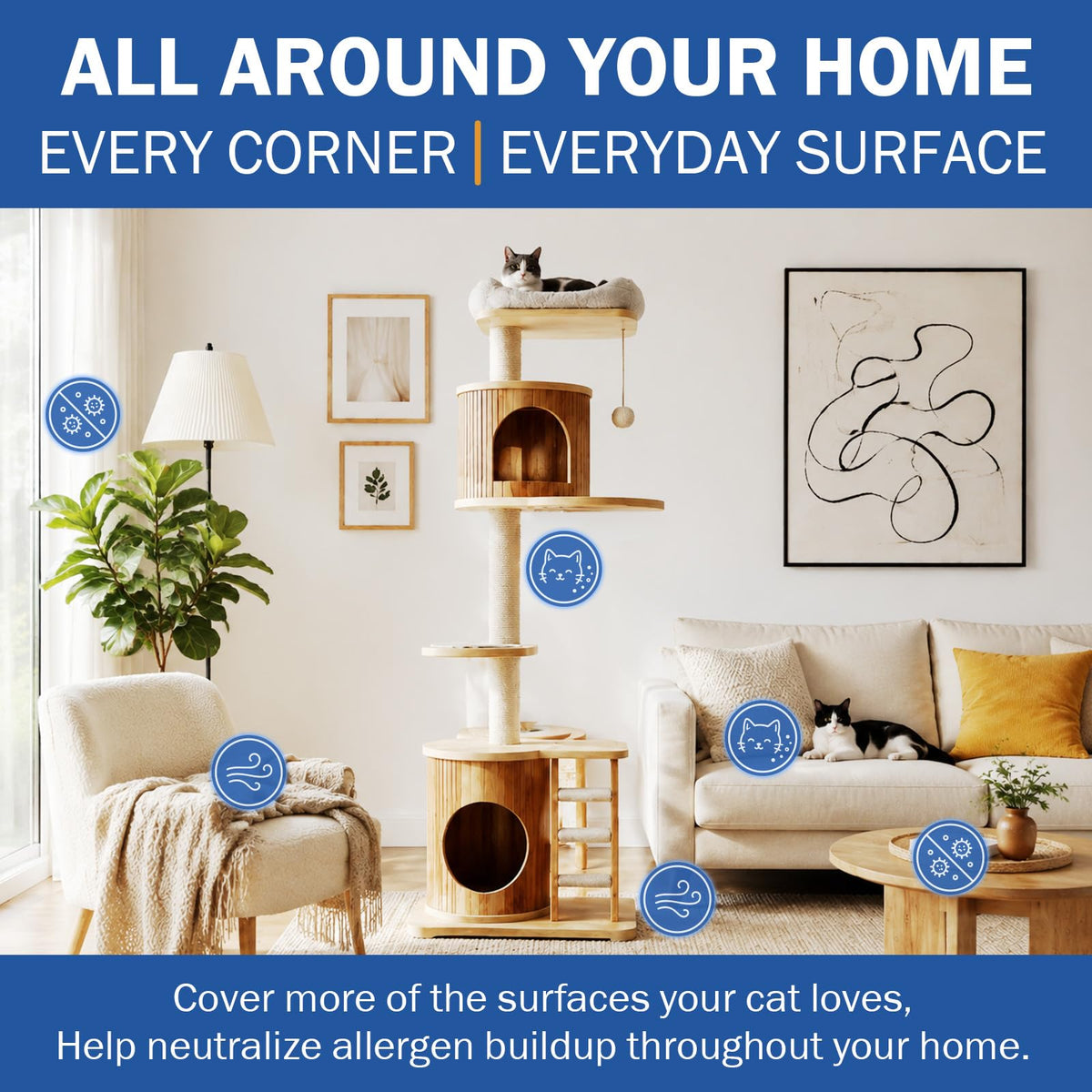Cat Allergen Neutralizing Spray for Human & Home, Pet-Friendly Formula (additional view 3)