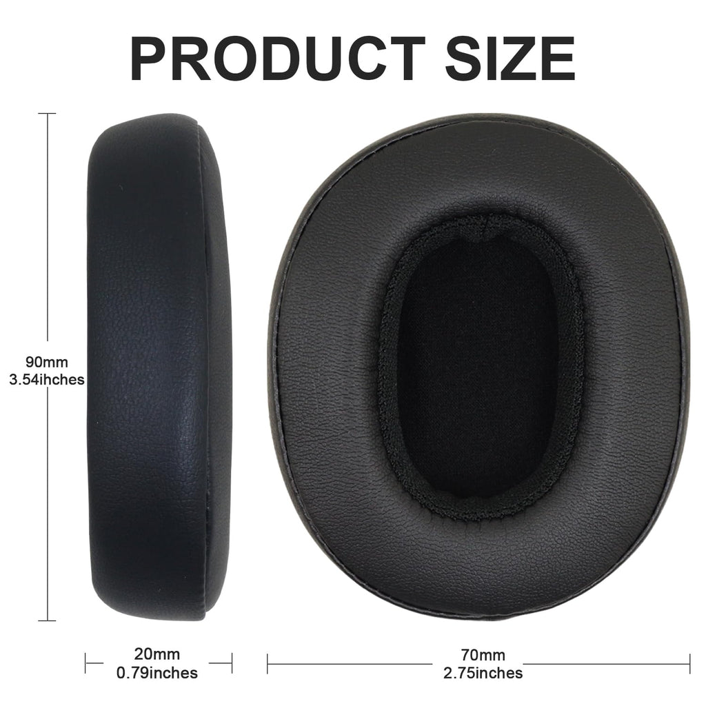 Replacement Ear Pads for Skullcandy Crusher Wireless/Evo/ANC Hesh 3/EVO/ANC - black view 2