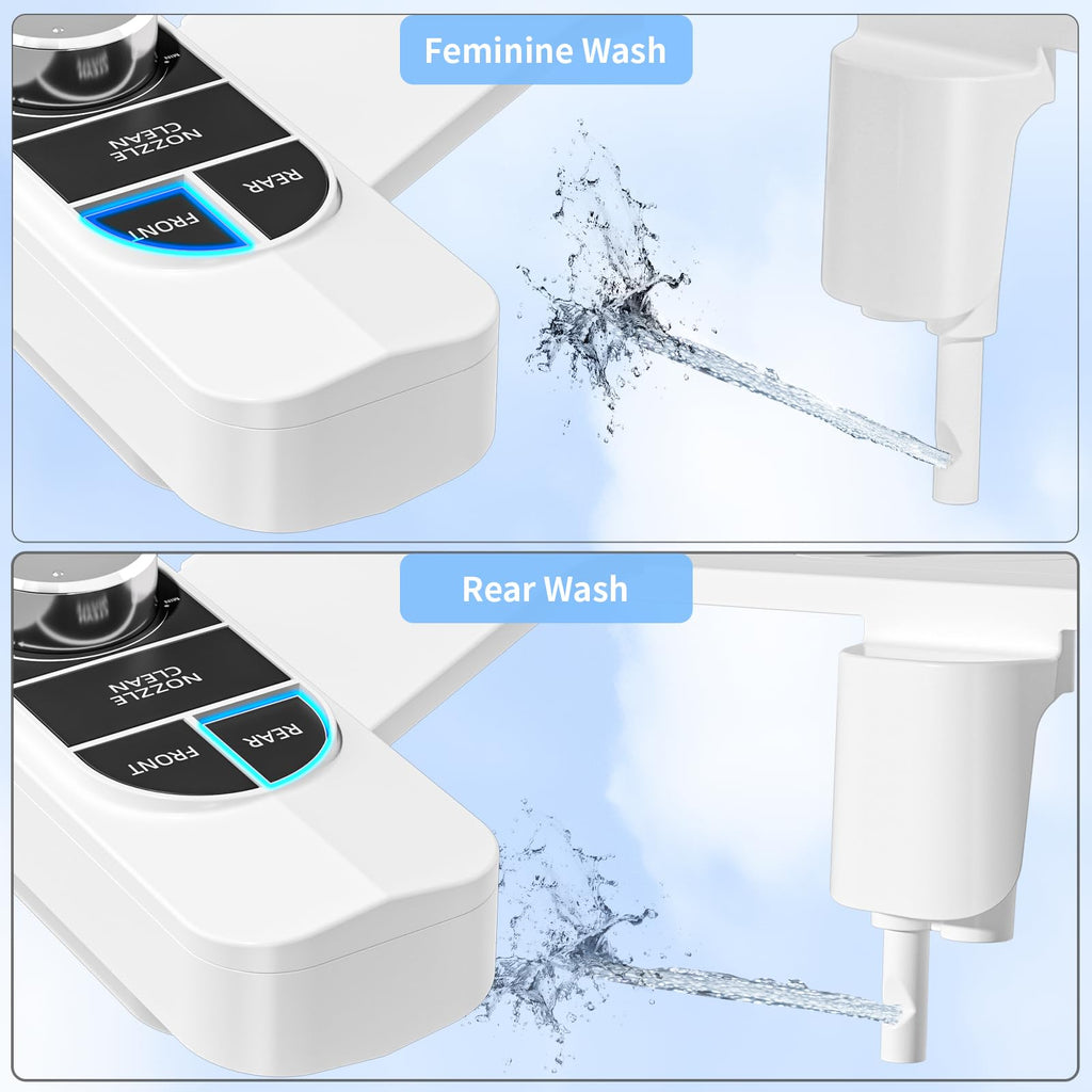 SAMODRA Non-Electric Bidet - Classic Black/Silver view 1