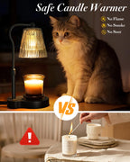AODHGR Candle Warmer Lamp with Timer Dimmable