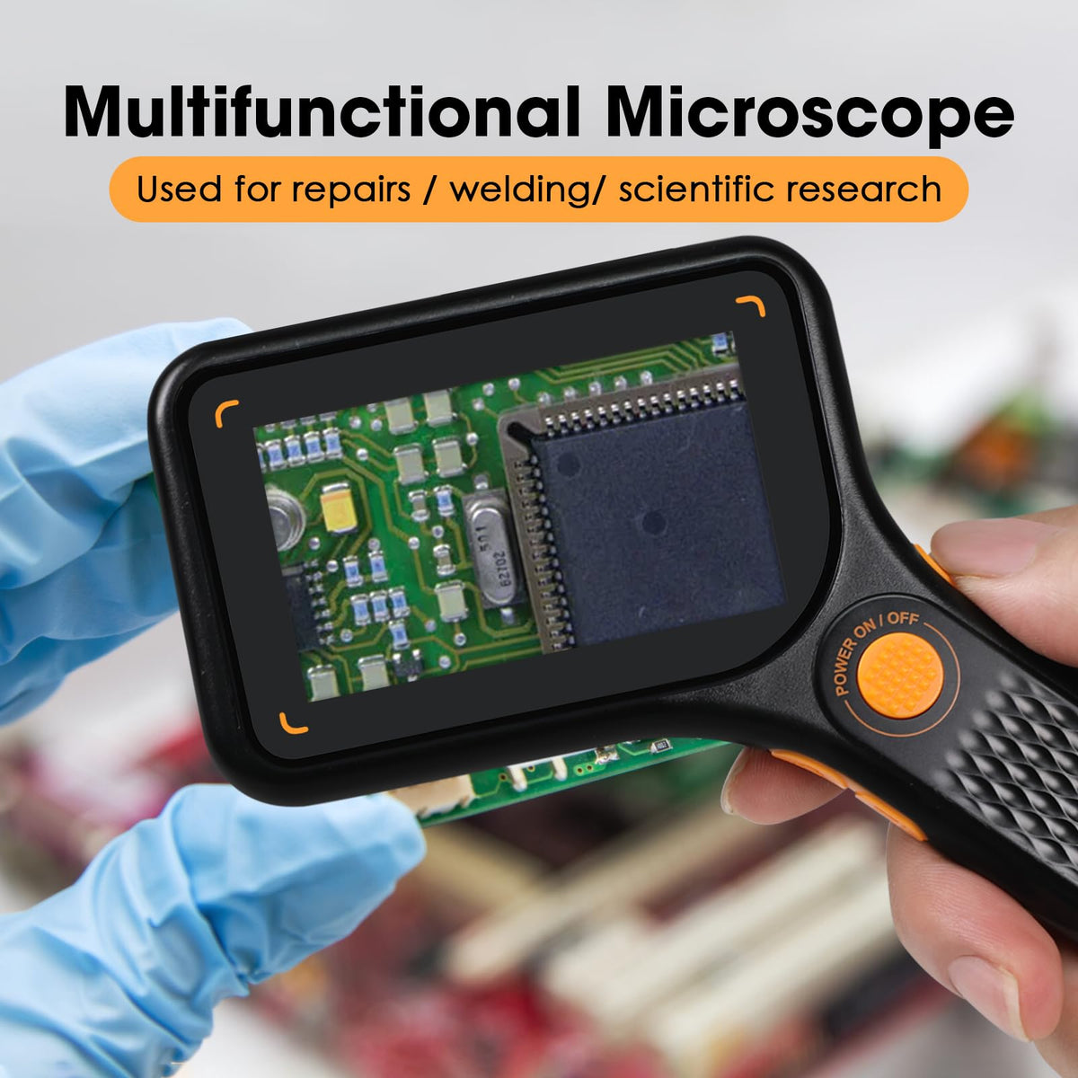 Digital Microscope Handheld 500X with 3.0" IPS Screen, Autofocus, 8GB TF Card, Portable (additional view 5)