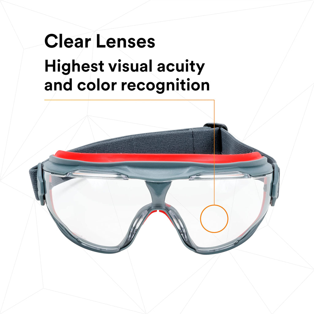 3M Safety Goggles, GoggleGear 500 Series, Scotchgard Anti-Fog Clear Lens (additional view 5)