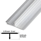 Trimold 3Pcs Aluminum T Molding Trim & Floor Transition Strips, Flat Divider Strip for (additional view 1)