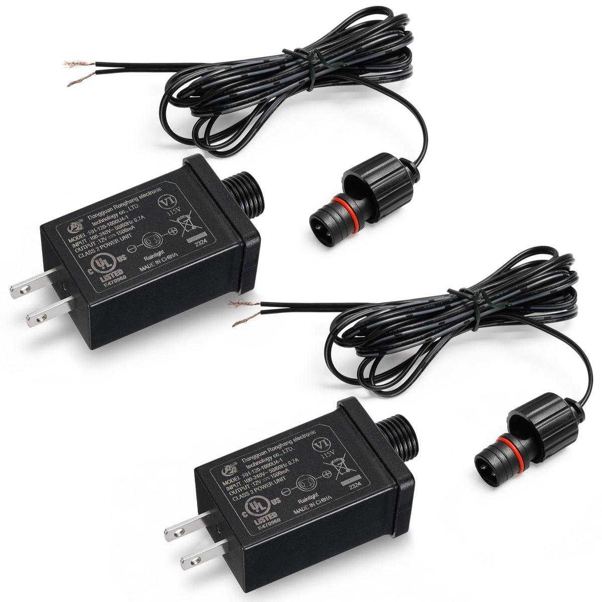 2 PCS Replacement Yard Inflatable Adapter with 9.8ft Extension Cables - 1.5A