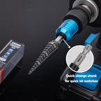 NEIKO 10607B Step Drill Bit, 9 Steps 1/4" to 3/4" Straight M35 Cobalt, AlTiSiN Coated (additional view 5)