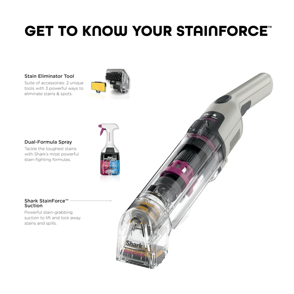 Shark StainForce Cordless Stain, Odor & Urine Remover, 1 Tool, HX095BRN (additional view 9)
