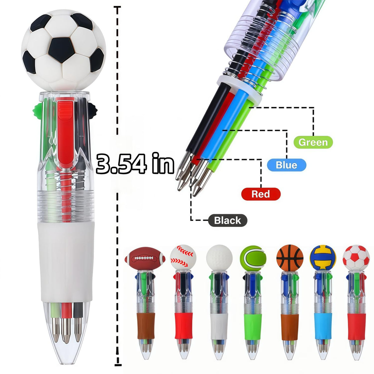 Oneshow Multicolor Pens - Sports-16PCS view 1