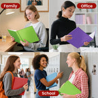 SUNEE 3 Ring Binder 1.5 Inch 1 Pack, Clear View Binder Three Ring PVC-Free (Fit 8.5x11 Inches) for School or Office