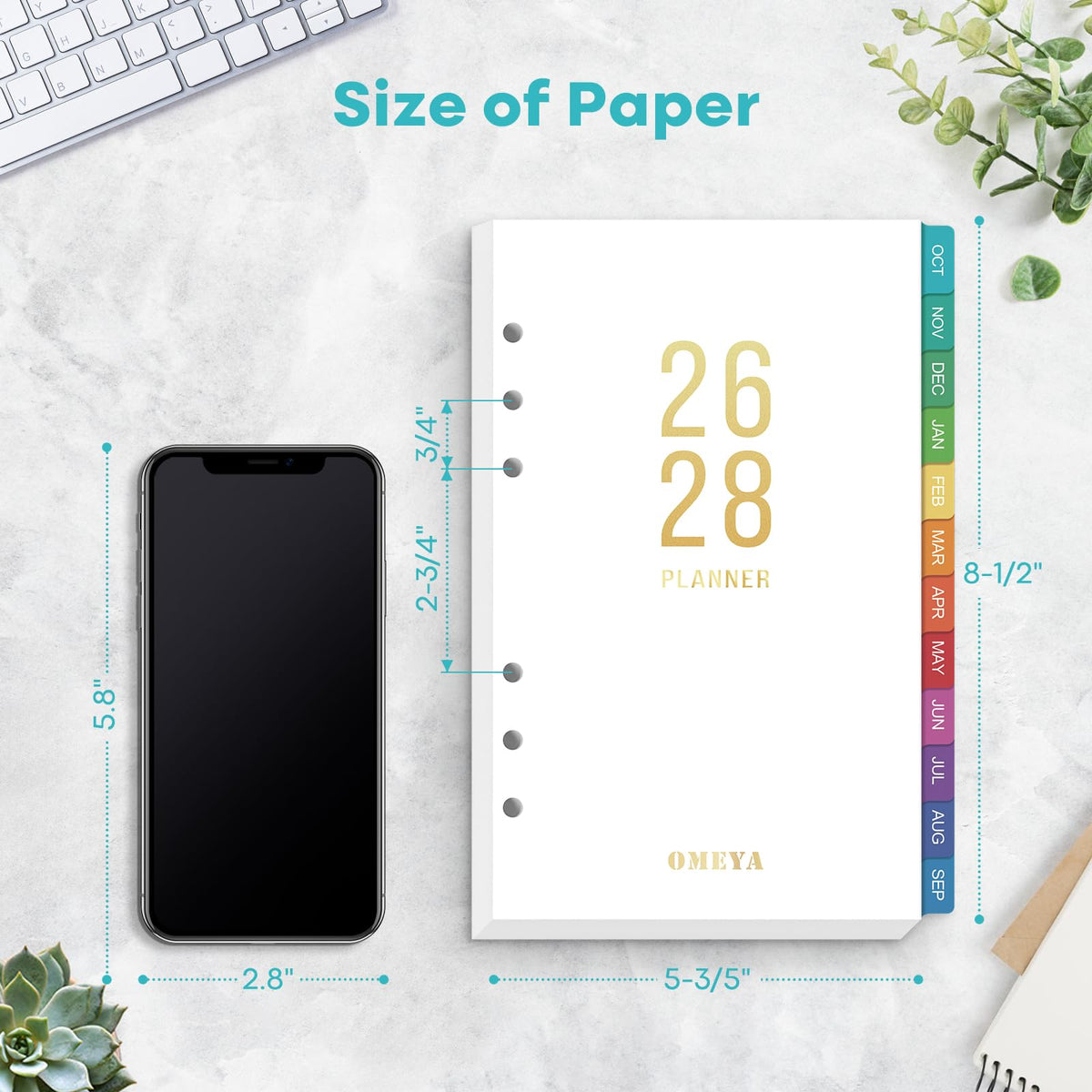 A5 Planner Inserts: 18 Months Oct 2026-Mar 2028 Weekly & Monthly Refills (additional view 5)